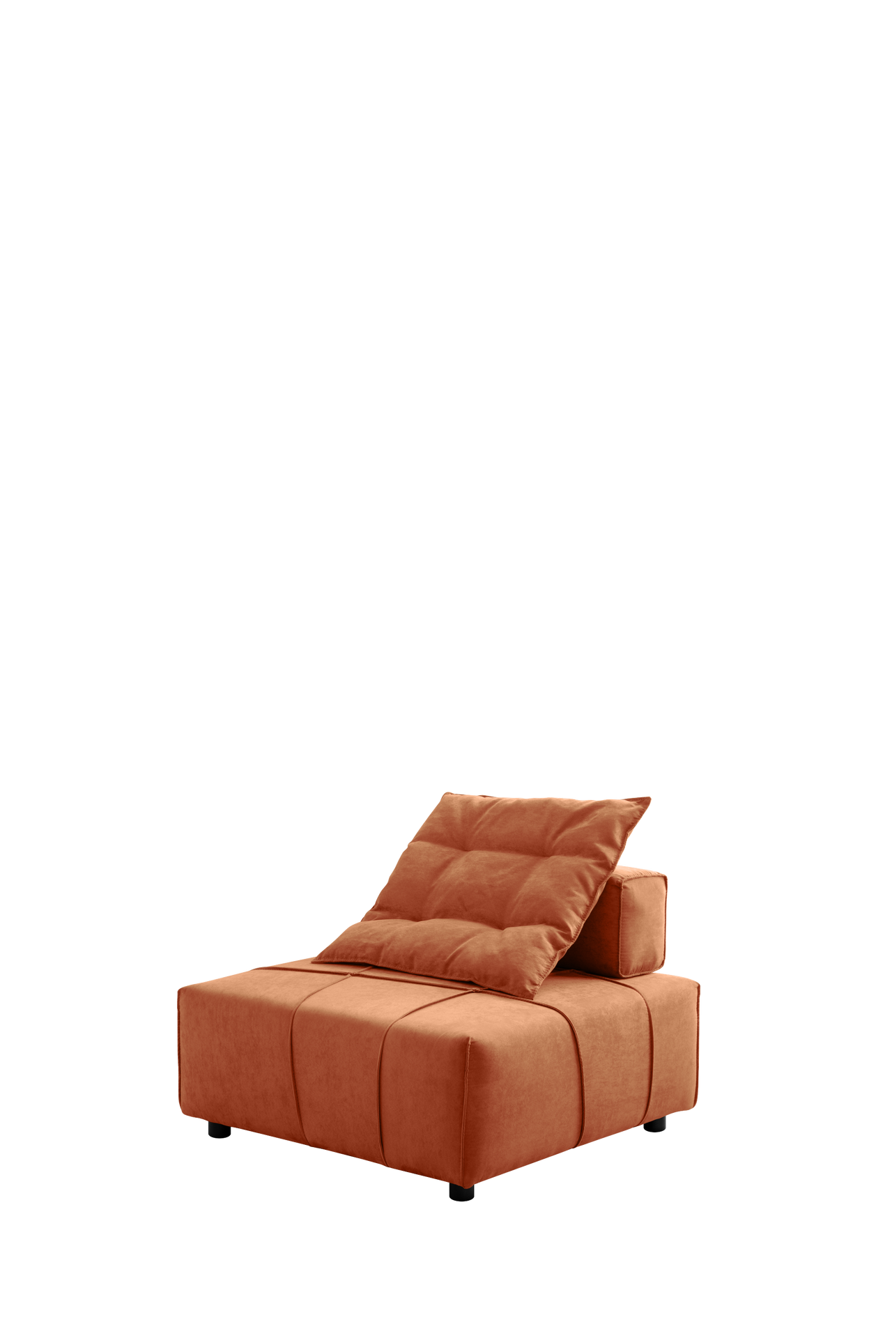 Modular Sectional Single Sofa,Armless Chair With Removable Back Cushion -33.1"For Living Room