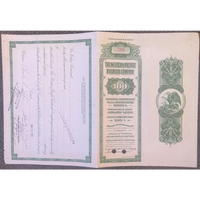 Thumbnail for Antique Vintage 1945 Western Pacific Railroad Company Bond Certificate Green