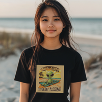 Thumbnail for No Tan Lines Are the Best Tan Lines Alien Tee, Fun Alien Beach T-Shirt - 2 COLORS -