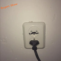 Thumbnail for 12pcs Funny Light Switch Sticker Mustache Funny Outlet Vinyl Decal Stickers  - 12 MOUSTACHES -