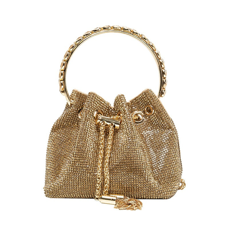 Shomico - Chic Design Mini Bucket Bag Diamond Sling Purse - 3 COLORS -