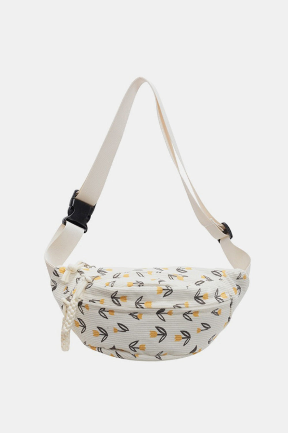 Printed Adjustable Strap Sling Bag - T - 3 COLORS/DESIGNS -