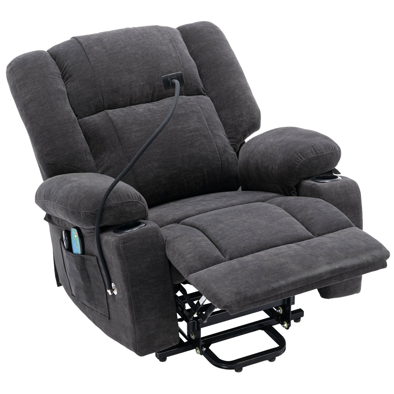 Power Lift Recliner Chair Electric Recliner for Elderly Recliner Chair With Massage and Heating Functions, Remote, Phone