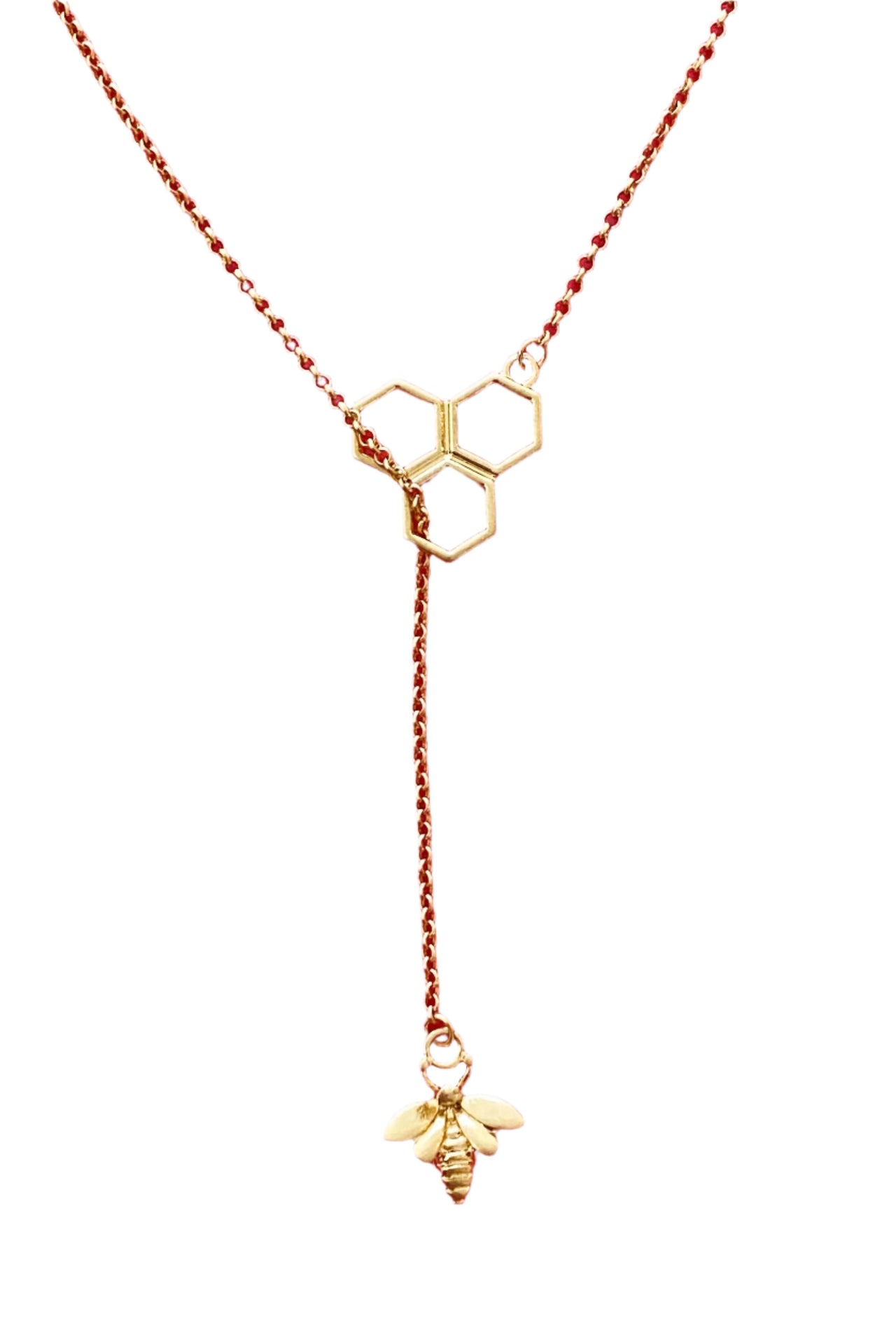 Bee With Me Necklace, Gold FINISH -