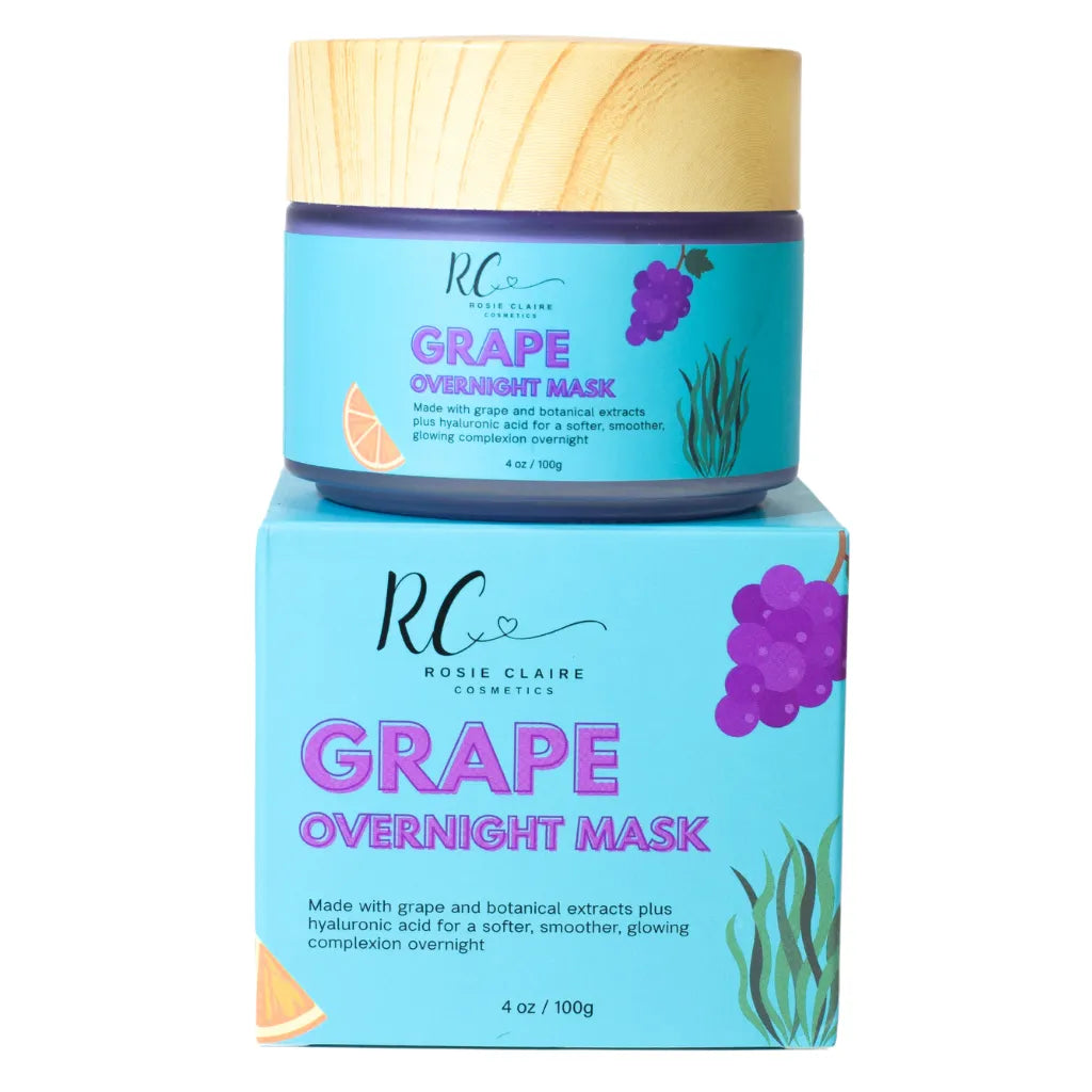 Rosie Claire - Overnight Hydrating Antioxidant Vitamin C Hyaluronic Acid Sleeping Facial Mask Large 4oz Size -