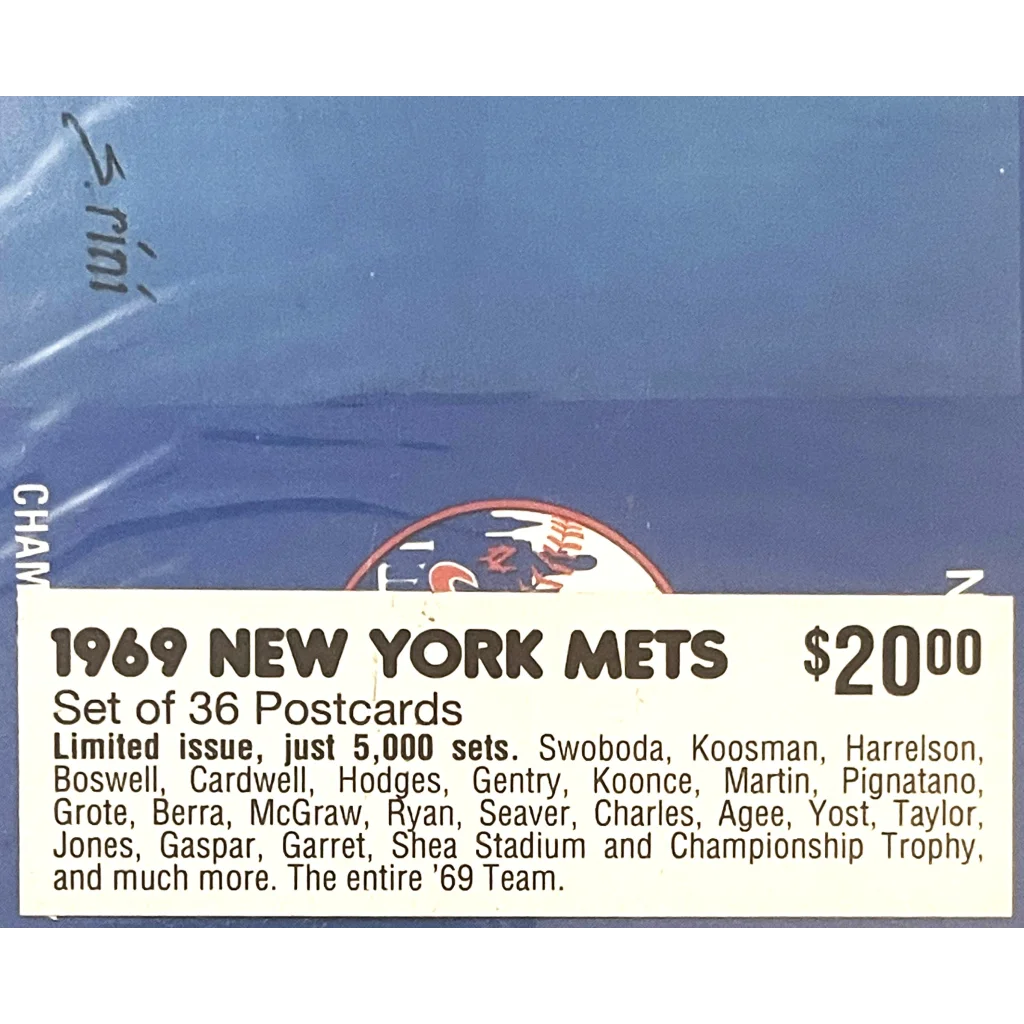 Vintage 1980s Limited Edition 1969 NY Mets Complete Postcard Set Only 5000 Ever!