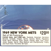 Thumbnail for Vintage 1980s Limited Edition 1969 NY Mets Complete Postcard Set Only 5000 Ever!