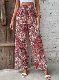 Thumbnail for Printed Wide Leg Pants - Beach or Everyday - T - 5 COLORS -