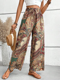 Thumbnail for Printed Wide Leg Pants - Beach or Everyday - T - 5 COLORS -