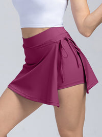 Thumbnail for High Waist Active Skort with Pockets - T - 7 COLORS -