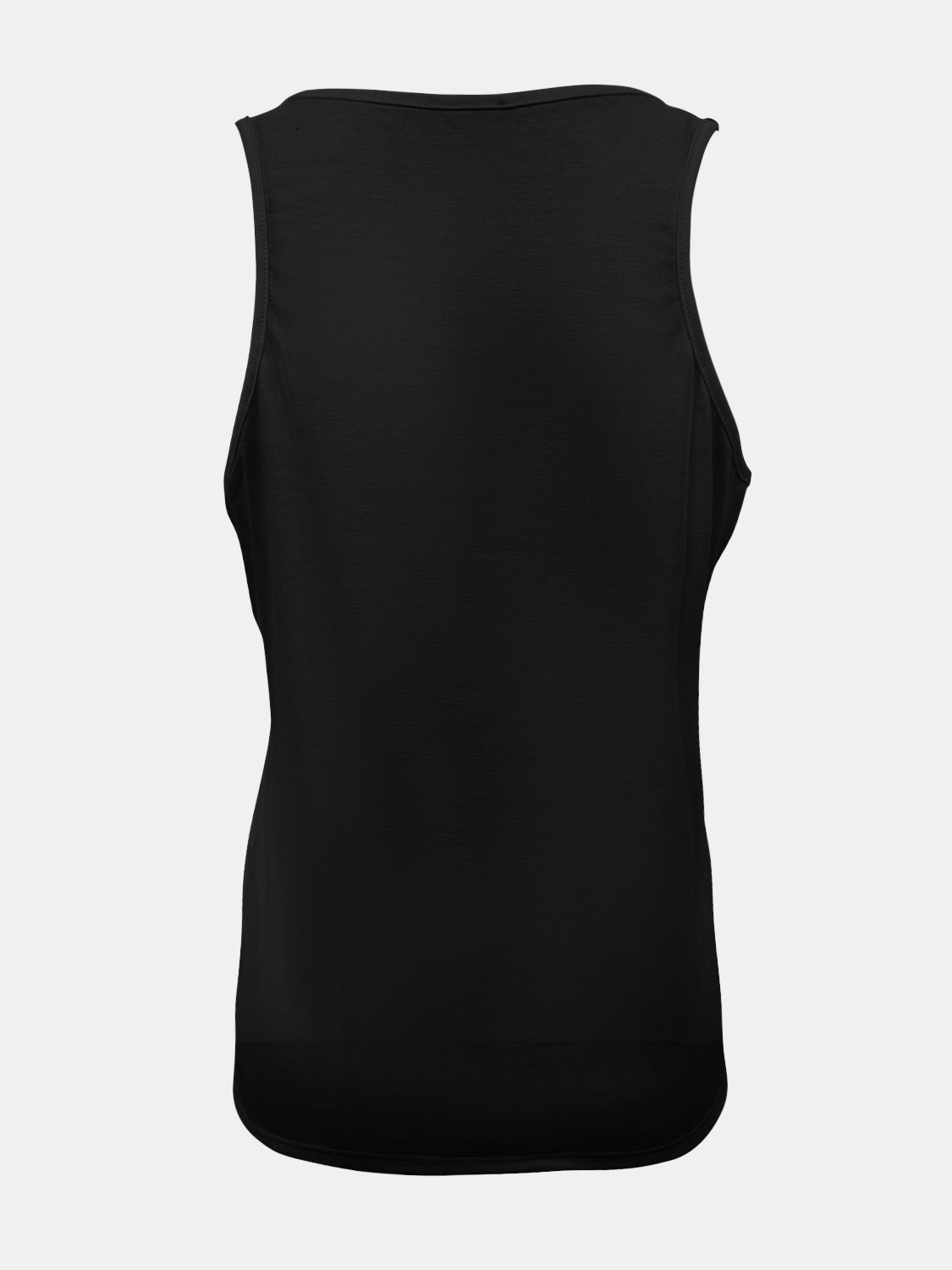 Full Size Quarter Snap Scoop Neck Tank - SIZES S THRU 3XL - T - 8 COLORS -