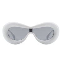 Thumbnail for Cramilo - Argo - Oversized Y2K Inflated Frame One Piece Lens Sunglasses - 6 COLORS -