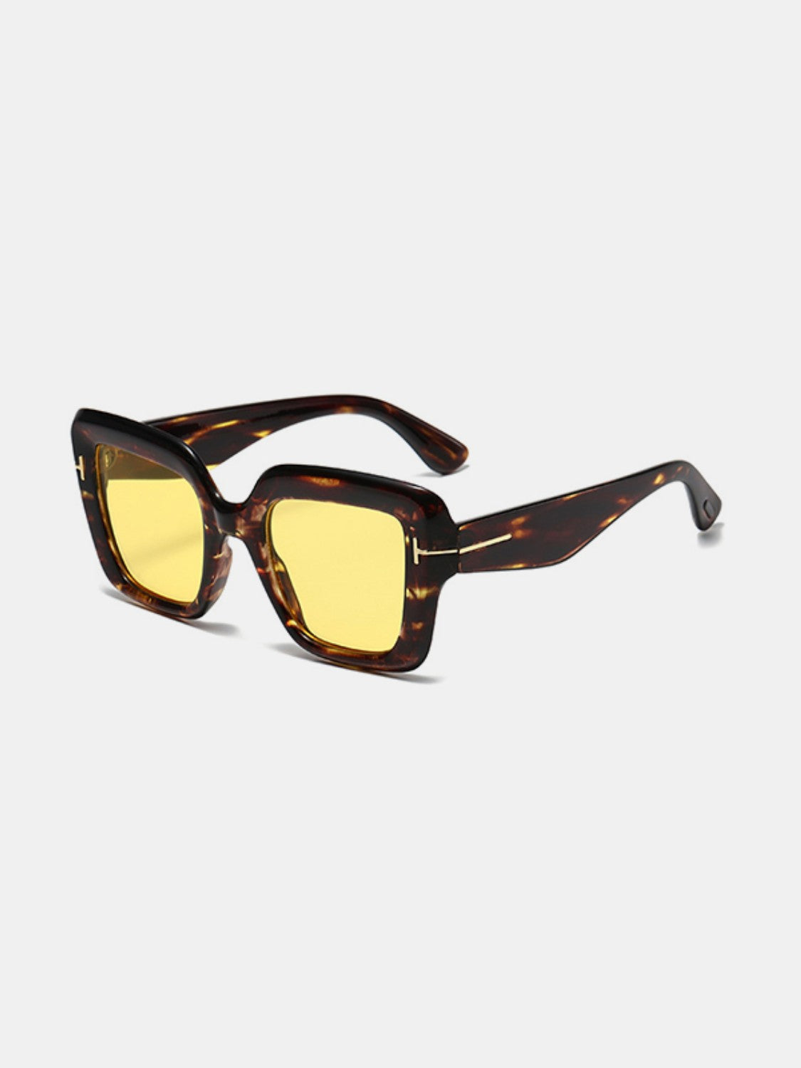 Polycarbonate Frame Square Sunglasses - T - 6 COLORS -