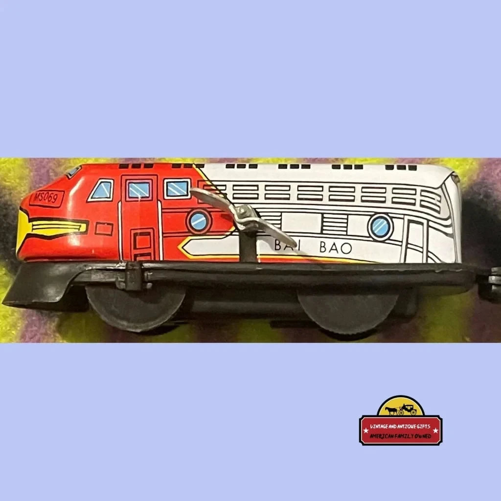 Vintage Tin Wind Up Train Collectible Toy, Unopened in Box! Three Car Railroad Locomotive, 1970s -1980s