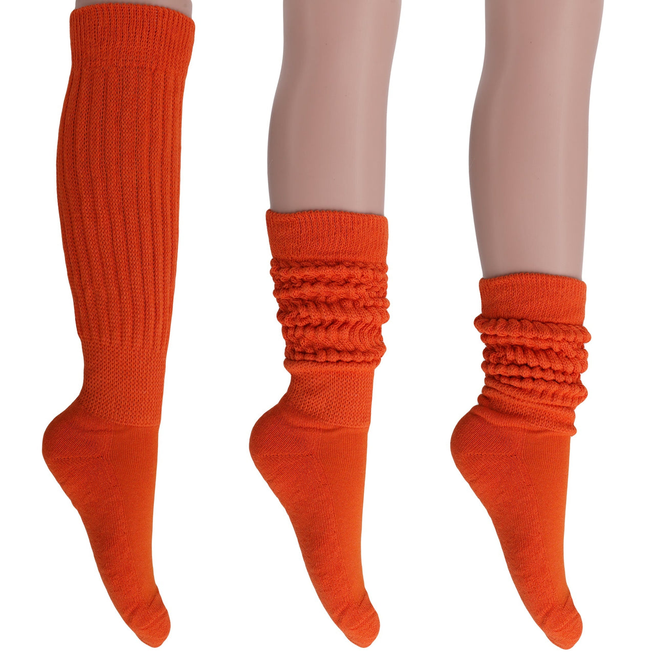 6 Pairs Extra Long Heavy Slouch Socks Shoe Size 5 to 10 - 29 COLORS -