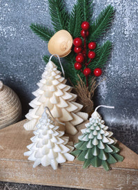 Thumbnail for Christmas Tree Candles - Fir Trees Holiday Decor - 4 STYLES - 4 FRAGRENCES -