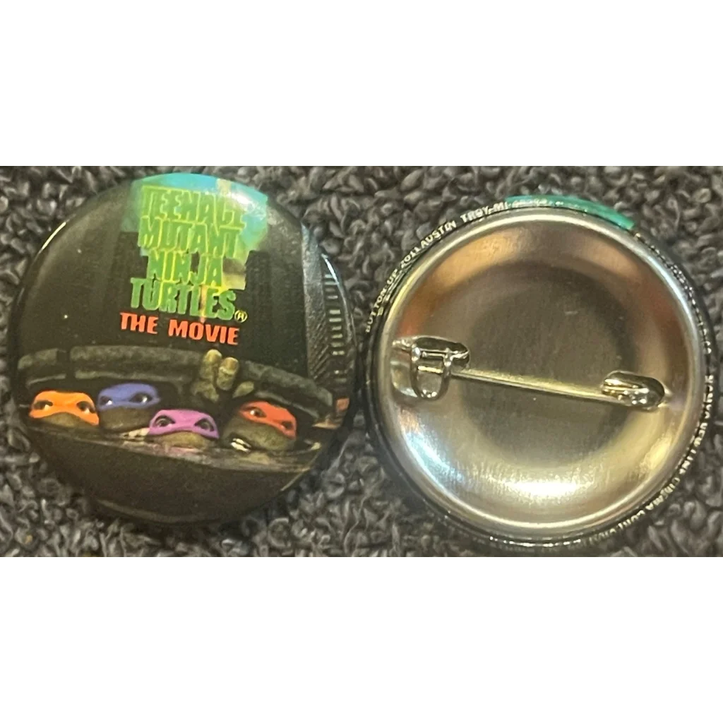 Vintage 1990 Teenage Mutant Ninja Turtles Movie Pin, Sewer Peeking, Tmnt