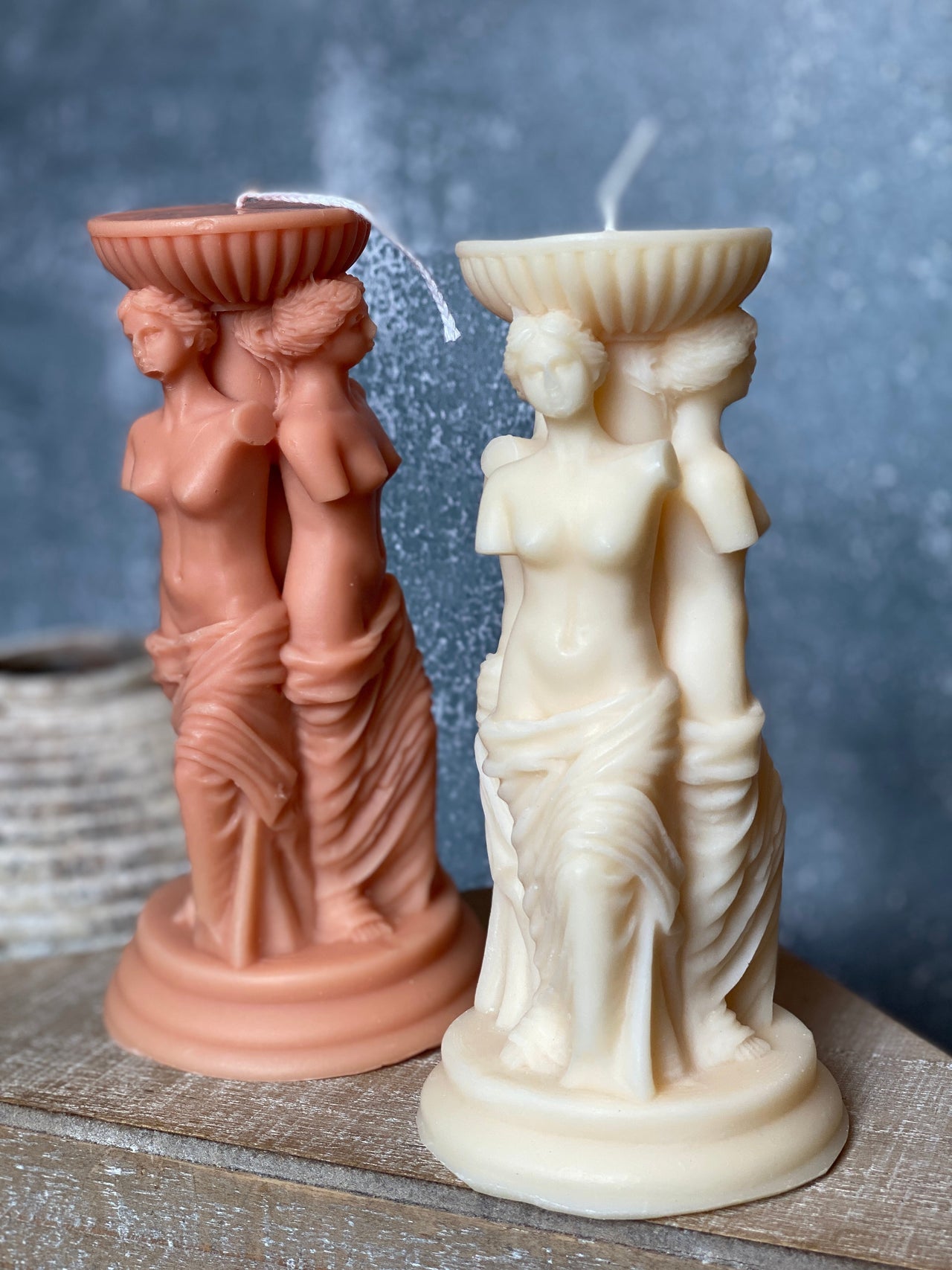 Goddess Trio Sculpture Candle - 3 STYLES - 3 COLORS -