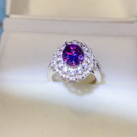 Thumbnail for 2 Carat Moissanite 925 Sterling Silver Ring