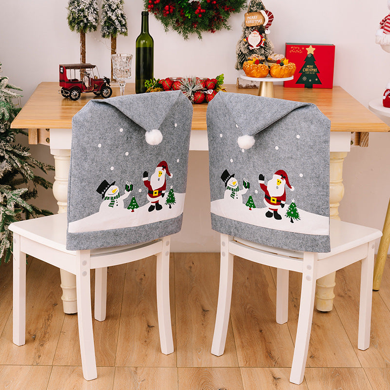 Christmas Pattern Chair Covers - SOLD AS EACH - [5-10 DAY DELIVERY] - T - 1 DESIGN -