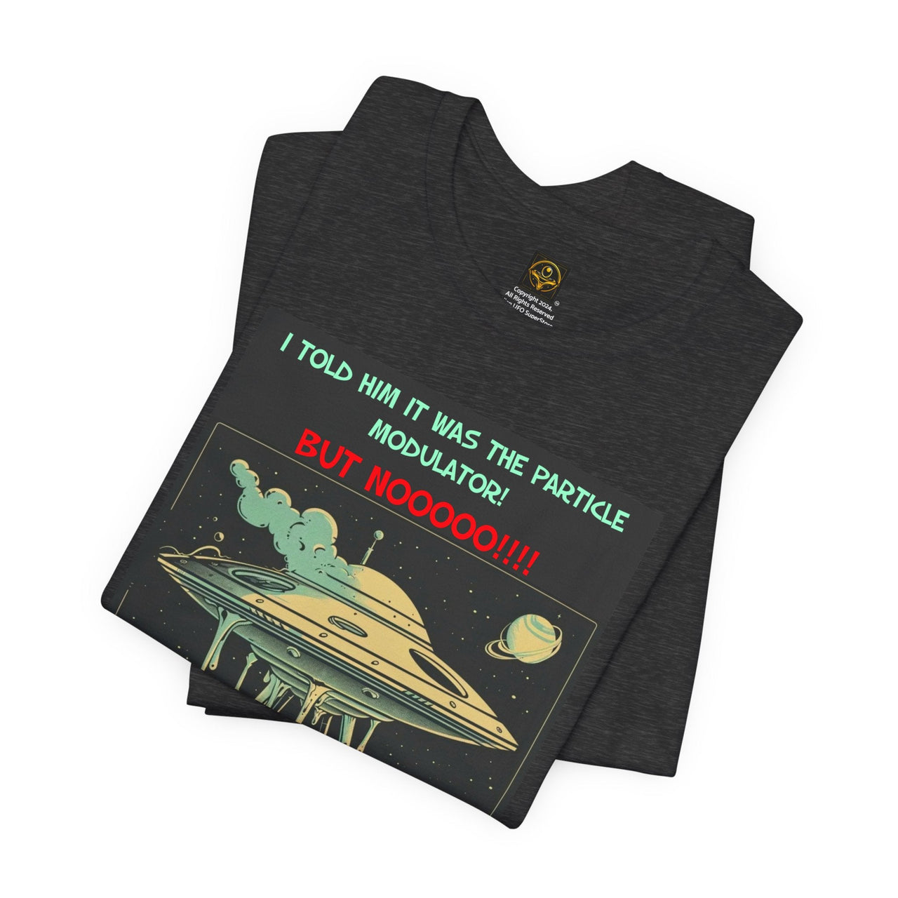 Alien T-Shirt Flying Saucer Breakdown Funny Alien Tee UFO Tshirt - 3 COLORS -