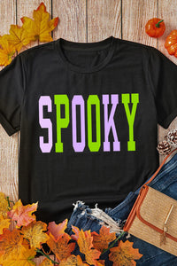 Thumbnail for SPOOKY Round Neck Short Sleeve T-Shirt - T - 1 COLOR -