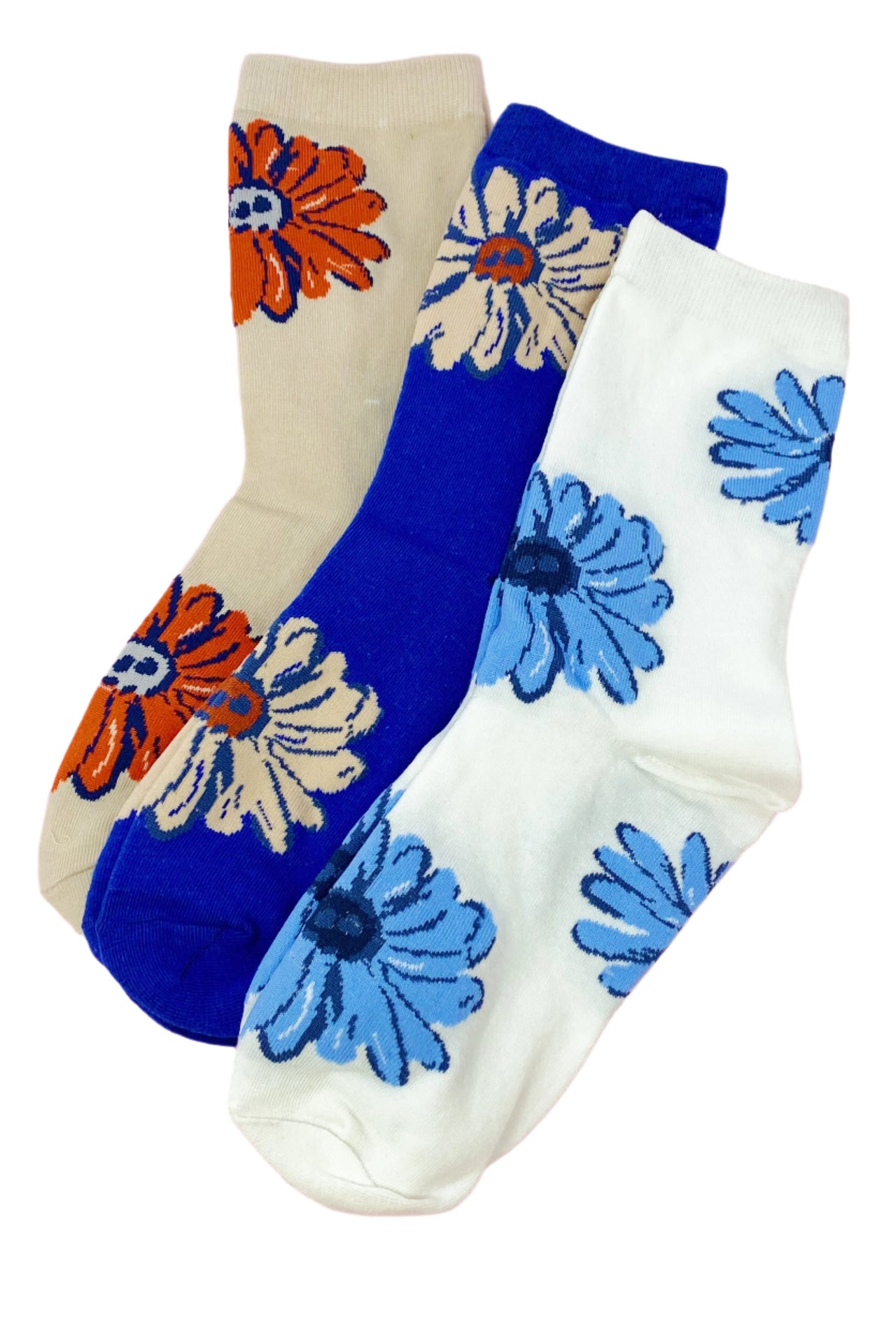 Floral Vibes Sock Set - 3 PAIRS -