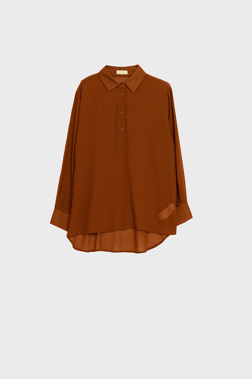 Q2 - Chiffon Shirt in Camel Color - 1 COLOR -