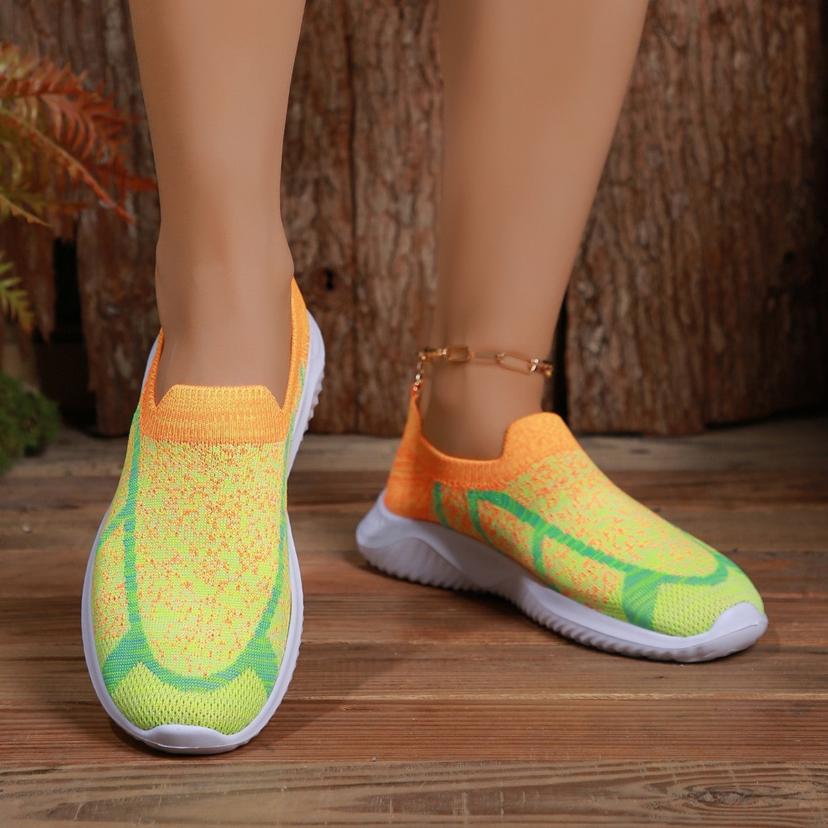 Breathable Mesh Round Toe Sneakers - T - 2 COLORS -