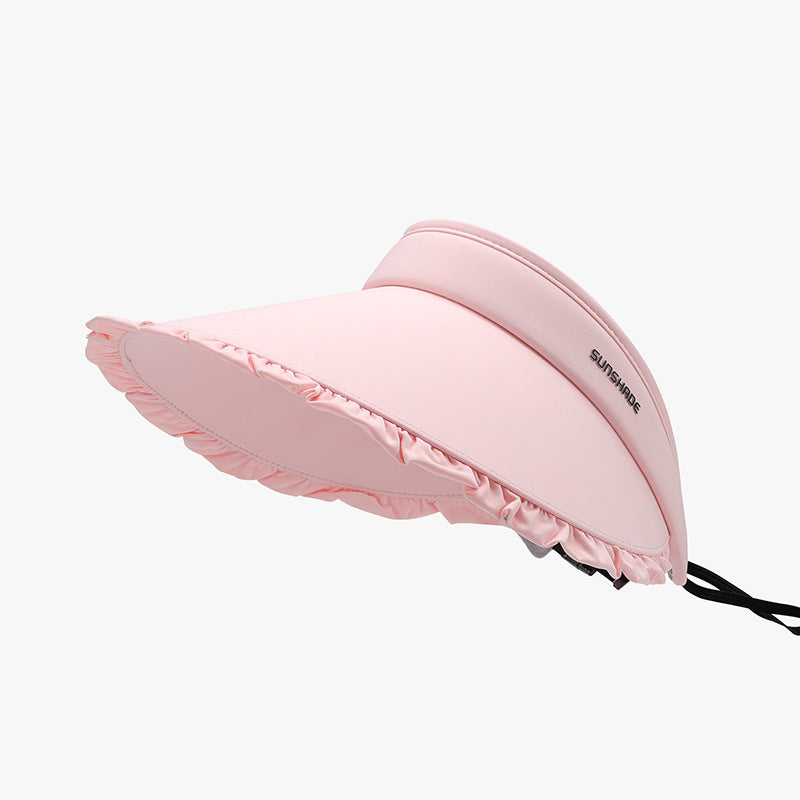 Frill Adjustable Ice Silken Sun Hat - T - 5 COLORS -