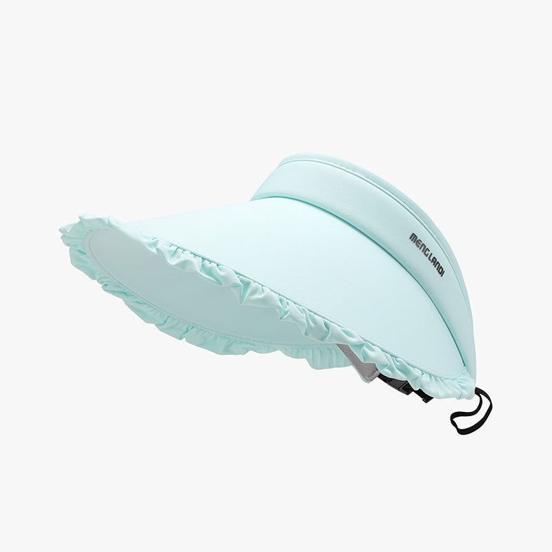 Frill Adjustable Ice Silken Sun Hat - T - 5 COLORS -