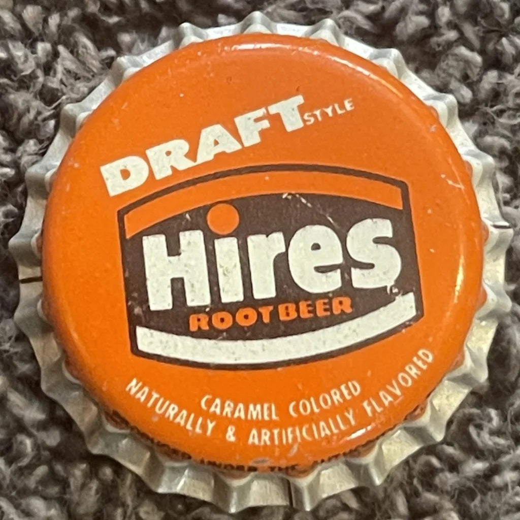 Vintage 1960s Hires Draft Root Beer Cork Bottle Cap Rip 2022