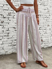 Thumbnail for Printed Wide Leg Pants - Beach or Everday - T - 5 COLORS -