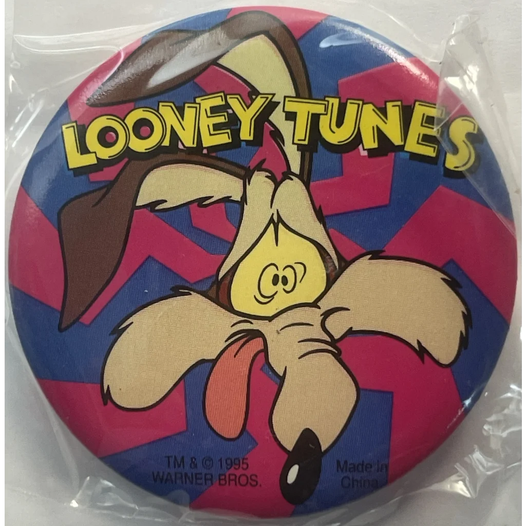 Vintage 1995 Looney Tunes Pin, Wile E. Coyote, Unopened in Package!