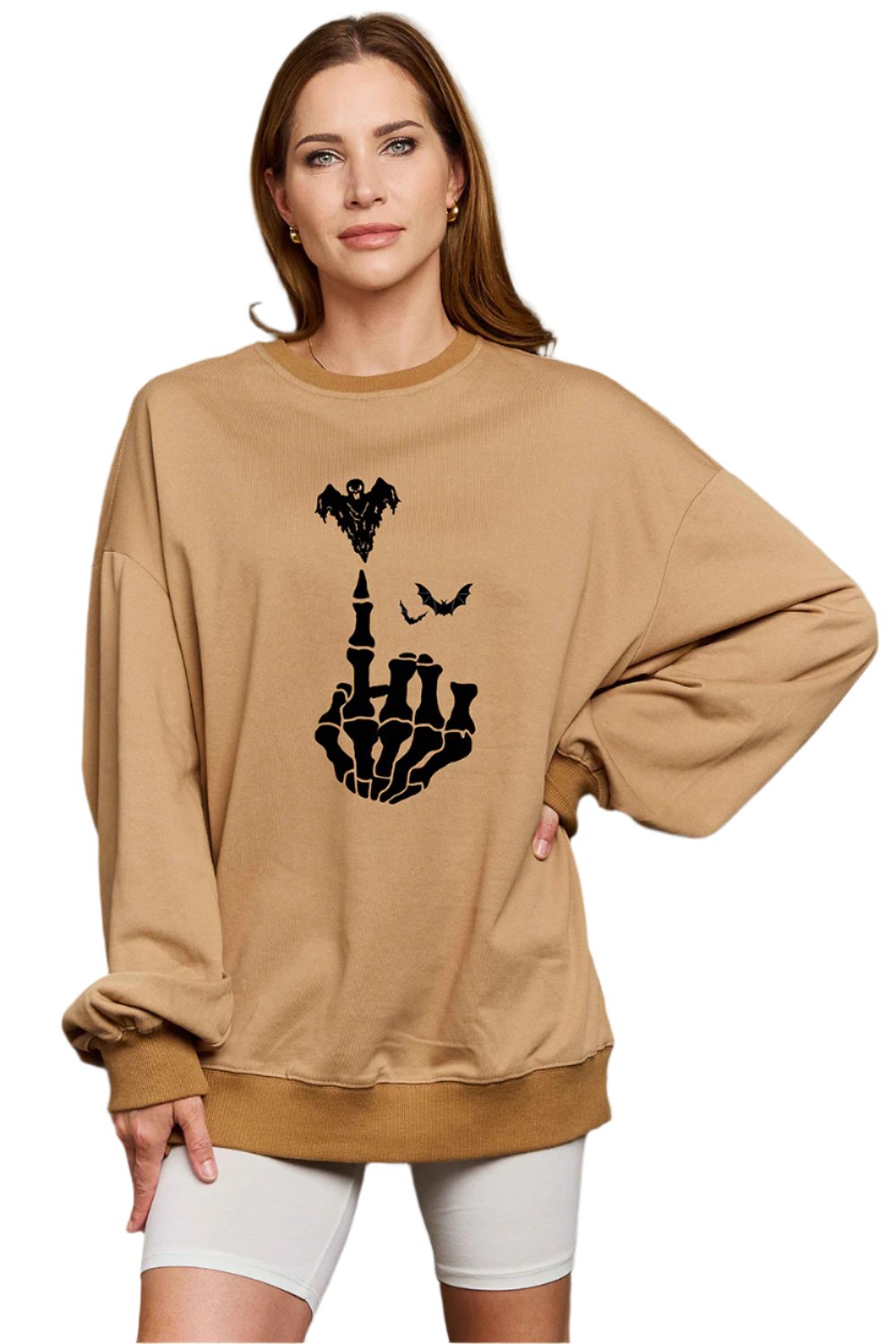 Simply Love Full Size Halloween Element Graphic Sweatshirt - S THRU 3XL - T - 1 COLOR -