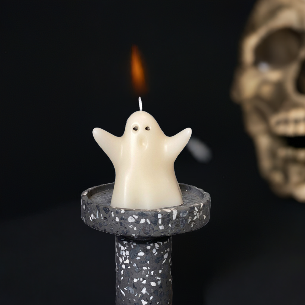 Cute Ghost Handmade Soy Wax Candle - 3 COLORS - 3 FRAGRENCES -