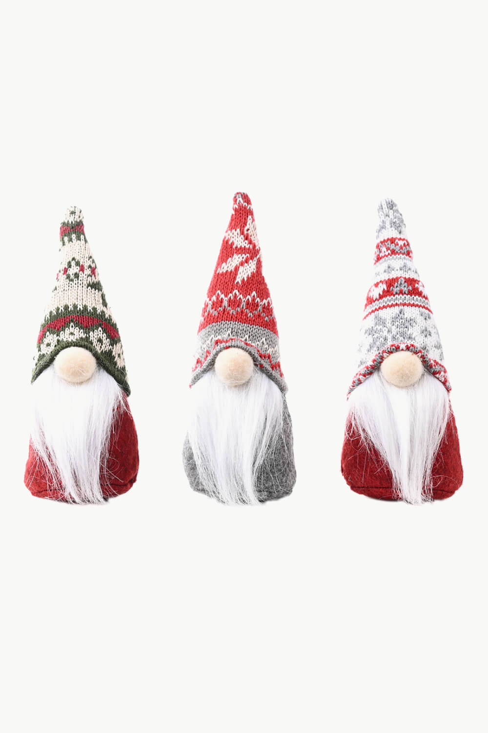 3-Pack Christmas Snowflake Hat Gnomes - 7" - [5-10 DAY DELIVERY] - 3 PCS. -