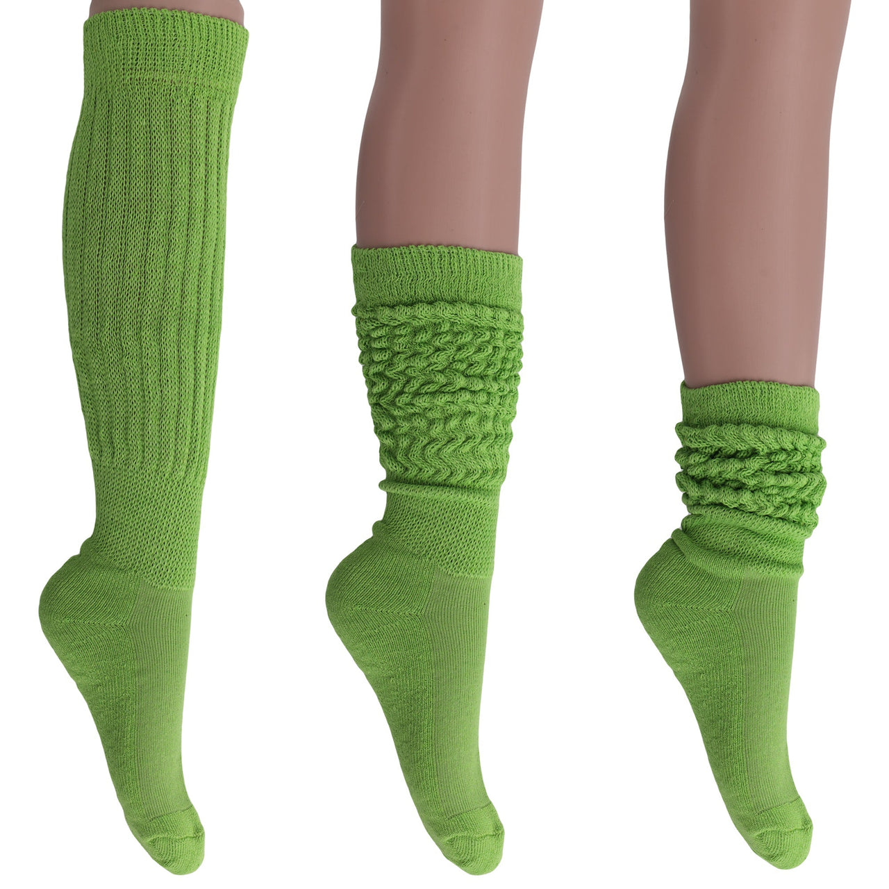 6 Pairs Extra Long Heavy Slouch Socks Shoe Size 5 to 10 - 29 COLORS -