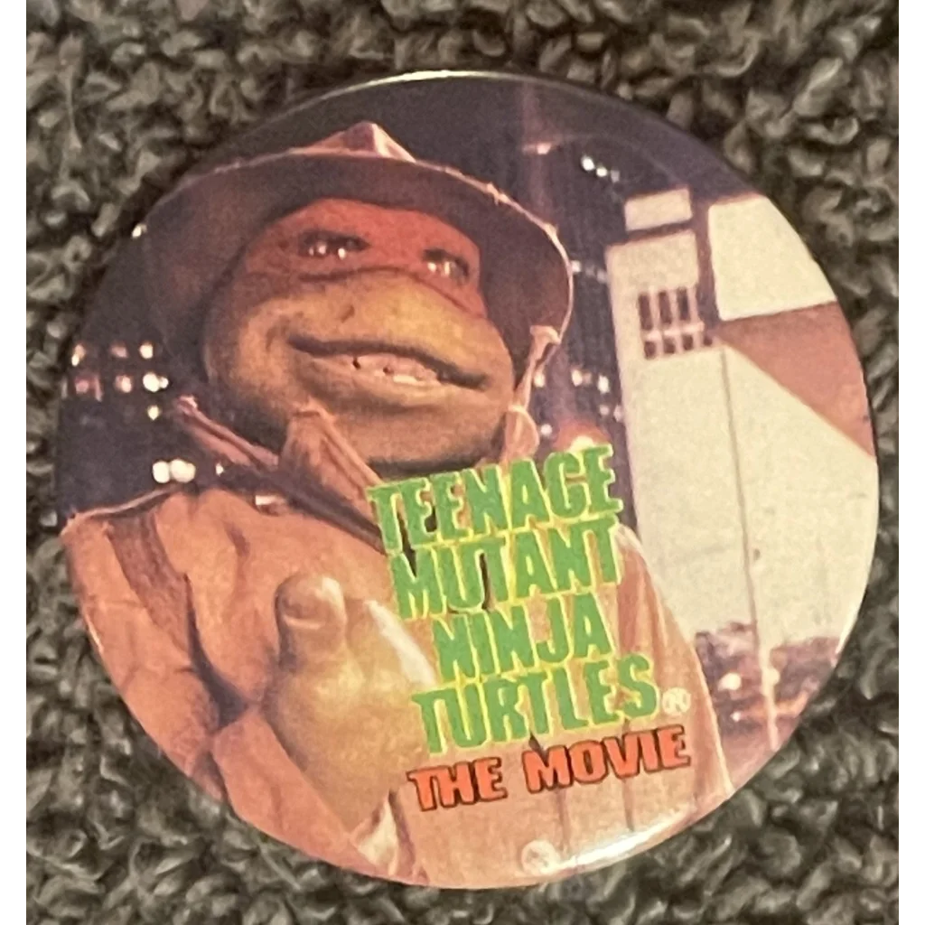 Vintage 1990 Teenage Mutant Ninja Turtles Movie Pin, Thumbs Up, Tmnt