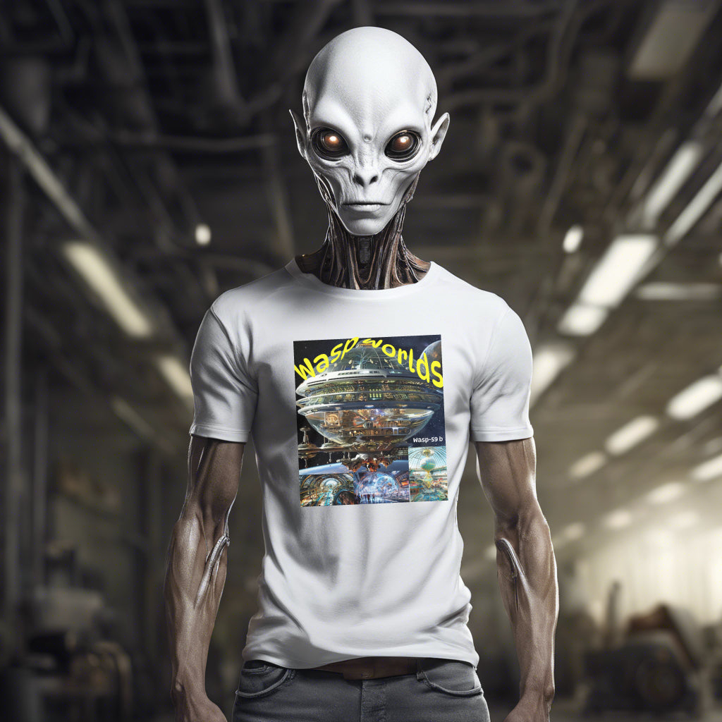 Wasp Worlds, Alien Amusement Park T-Shirt, Daily Spaceship - 2 COLORS -