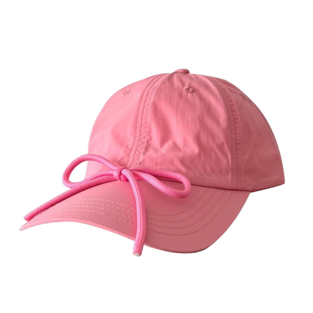 Bow Trim Adjustable Baseball Cap - T - 7 COLORS -