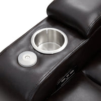 Thumbnail for Power Motion Recliner With USB Charging Port and Hidden Arm Storage 2 Convenient Cup Holders Design and 360° Swivel Tray