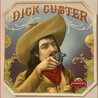 Thumbnail for Antique Vintage 1900s Dick Custer Gold Embossed Cigar Label, Wild West Gunslinger