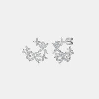 Thumbnail for 925 Sterling Silver Moissanite Lucky Clover Earrings