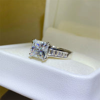 Thumbnail for 3 Carat Moissanite 925 Sterling Silver Square Shape Ring