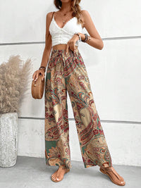 Thumbnail for Printed Wide Leg Pants - Beach or Everyday - T - 5 COLORS -