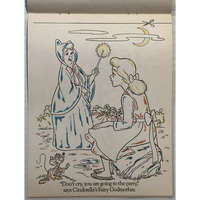 Thumbnail for Vintage 1980s Walt Disney and McDonald's Cinderella Paint With Water Book