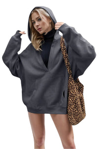 Thumbnail for Basic Bae Kangaroo Pocket Long Sleeve Hoodie - T - 6 COLORS -