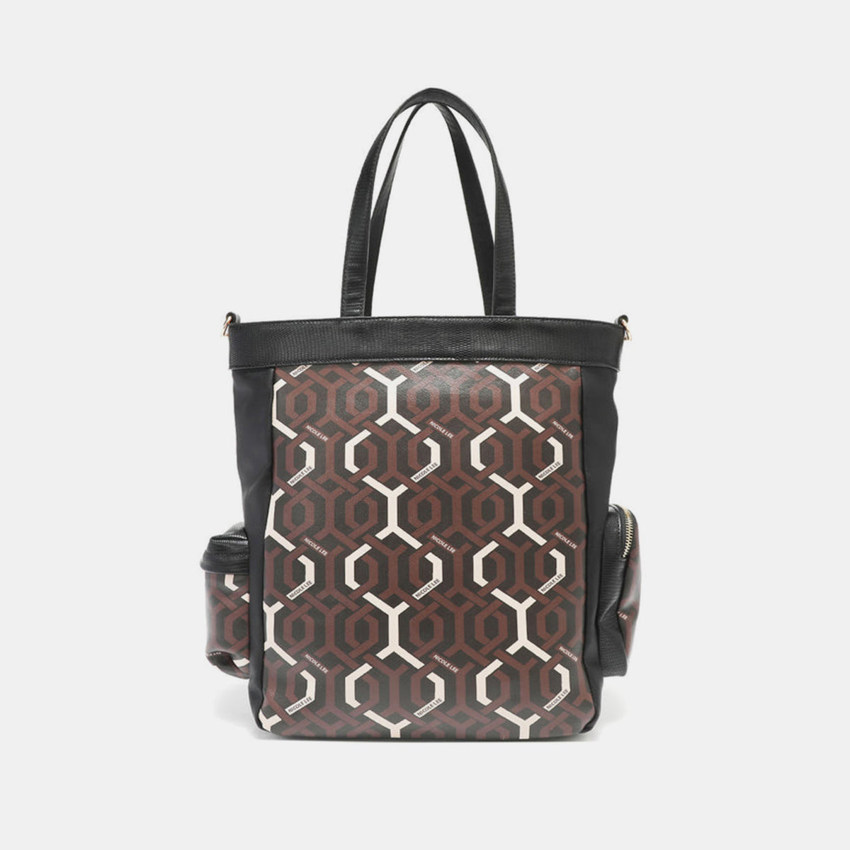 Nicole Lee USA Geometric Pattern Tote Bag - T - 1 COLOR -