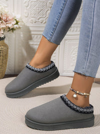 Thumbnail for Round Toe Platform Slippers - T - 4 COLORS -